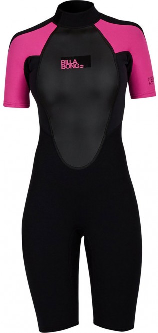 BILLABONG LAUNCH 2/2 BACKZIP Shorty 2020 hot pink - 4