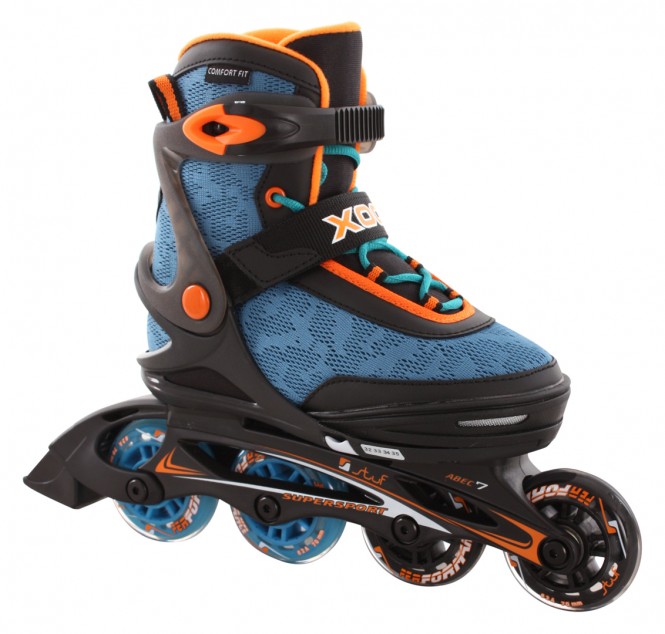 STUF XOOM 2 Inline Skate 2021 black/blue/orange - 29-32 kaufen