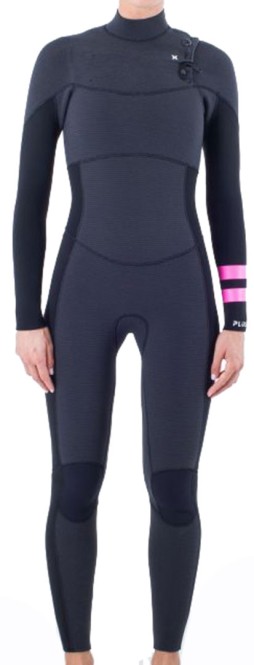 HURLEY WOMEN PLUS 5/4 CHEST ZIP Full Suit 2024 black/graphite - 12