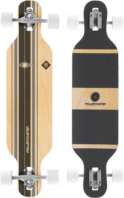 ROLLERCOASTER STRIPES THE ONE EDITION DT TEST Longboard black kaufen