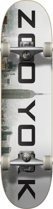 ZOO YORK LOGO BLOCK Skateboard 2021 fog - 7.75x32 kaufen
