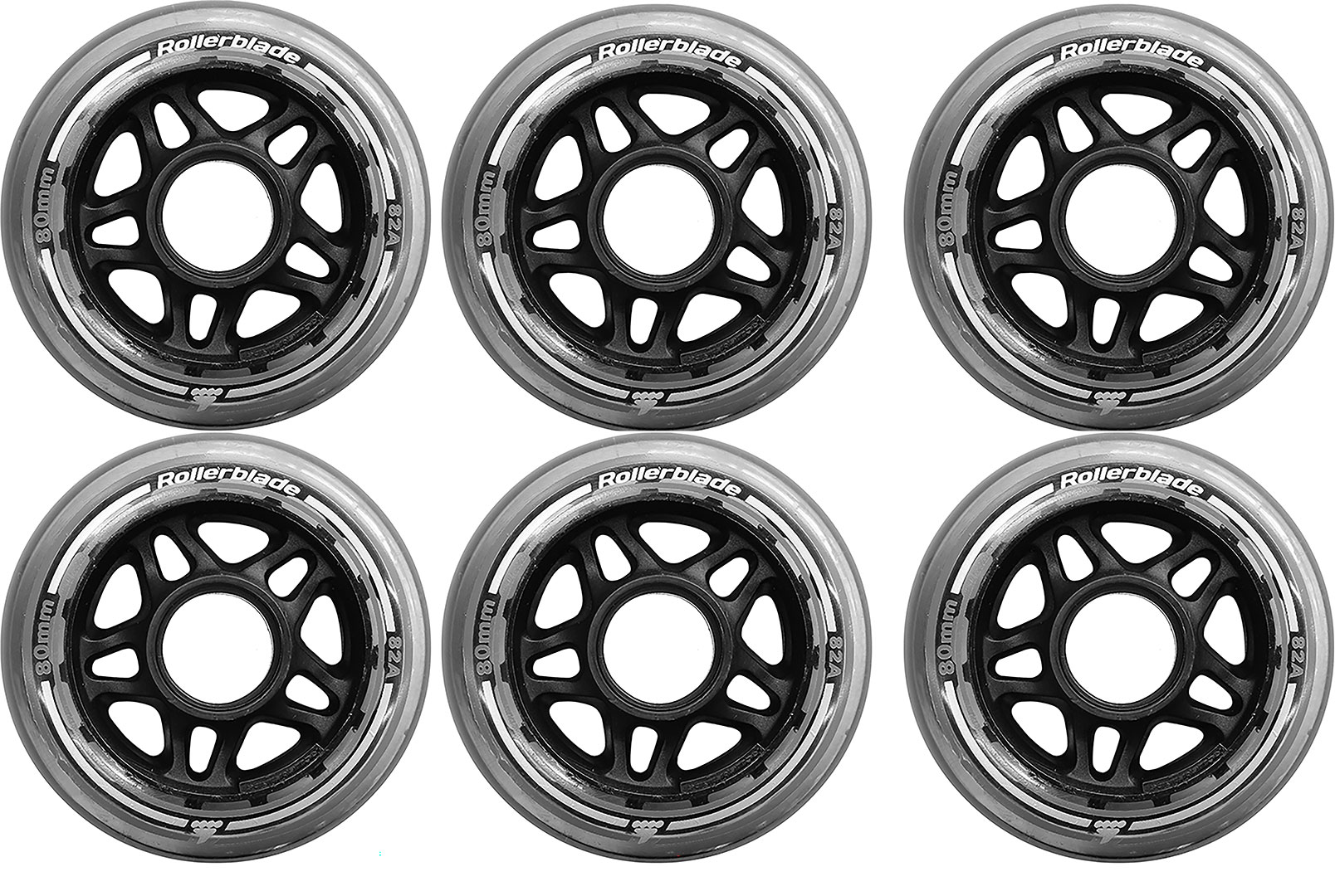 ROLLERBLADE 80mm/82A Rollen 6er Rollenset 2023