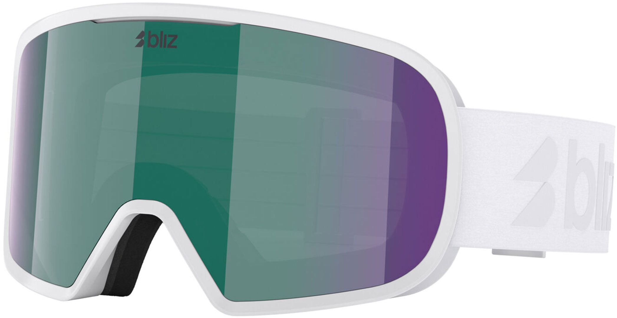 BLIZ G002S Schneebrille 2026 matte white/brown green multi Image