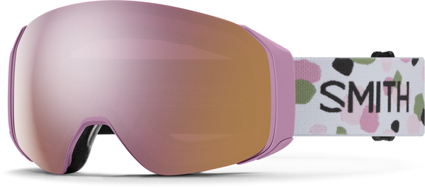 SMITH 4D MAG S Schneebrille 2025 proper pink paint brush/chromapop everyday rose gold mirror Image