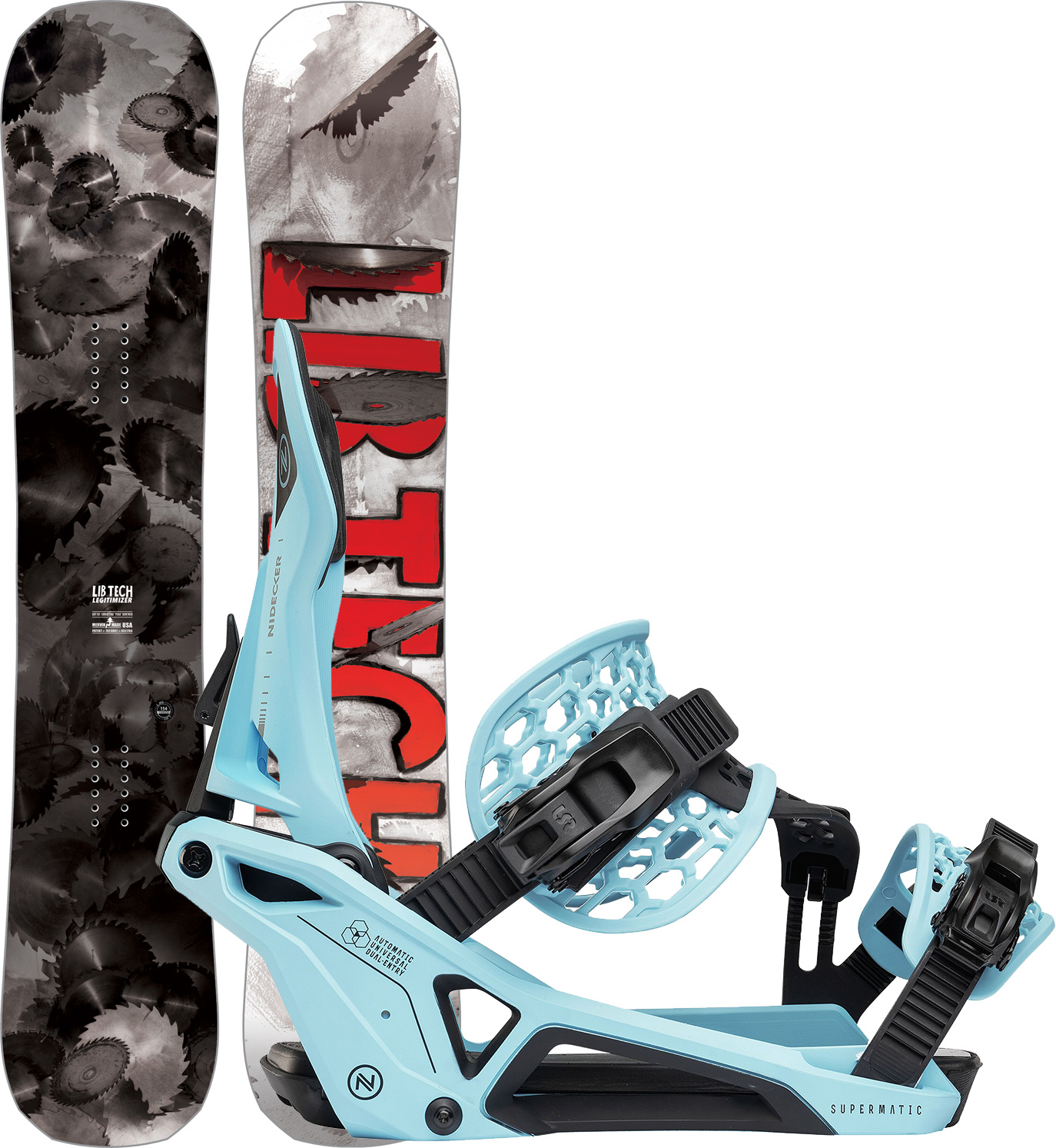 LIB TECH LEGITIMIZER 2026 inkl. NIDECKER SUPERMATIC escape cyan - 157 | M