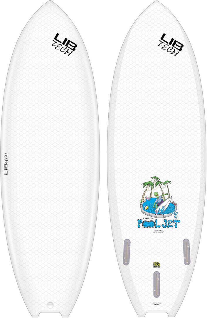 LIB TECH POOL JET Surfboard 2026 - 4,10