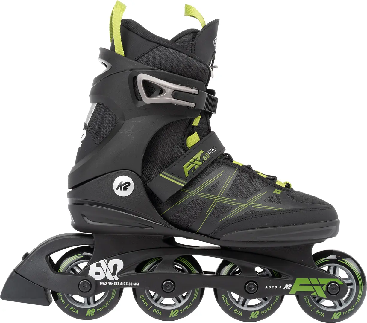 K2 F.I.T. 80 PRO Inline Skate 2025 black/olive - 44,5 Image