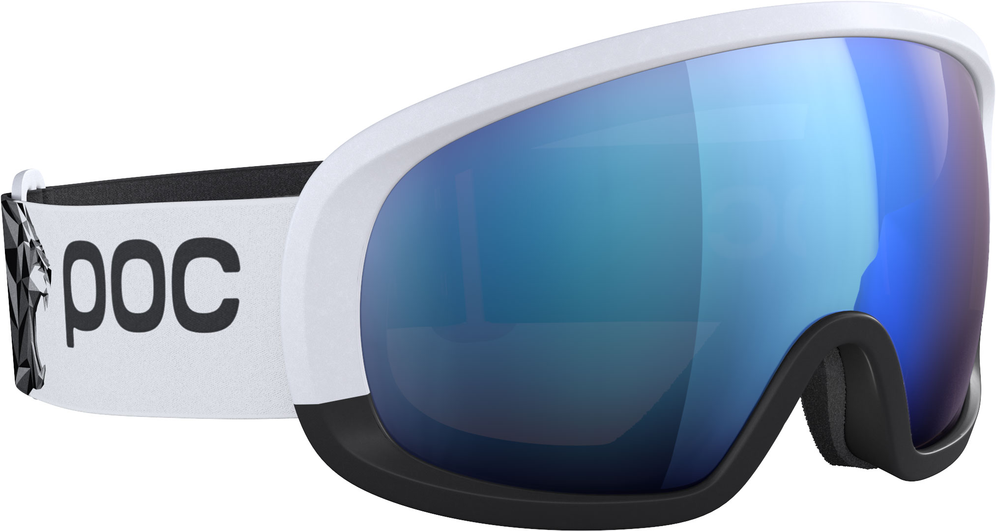 POC FOVEA MID RACE MARCO ODERMATT EDITION Schneebrille 2026 hydrogen white/uranium black/partly sunny blue Image