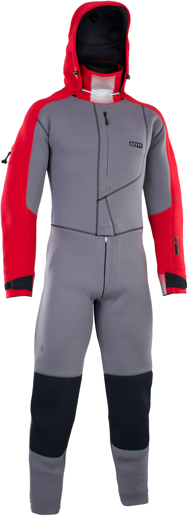 ION FUSE 4/3 BACK ZIP Trockenanzug 2026 grey/red - M