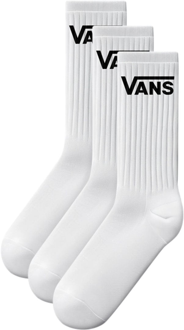 VANS CLASSIC CREW 3er Pack Socken 2027 white - 34,5-38 Image