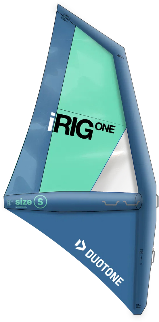 DUOTONE IRIG.ONE Surfsegel 2026 steel blue/mint - S