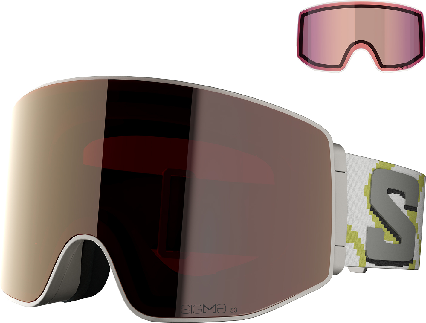 SALOMON SENTRY PRIME SIGMA Schneebrille 2027 marshmallow/sigma gun metal Image