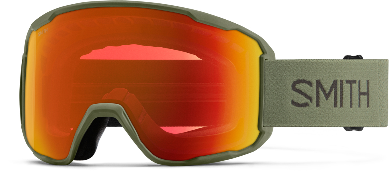 SMITH PREVIEW Schneebrille 2026 fatigue green/chromapop everyday red mirror Image