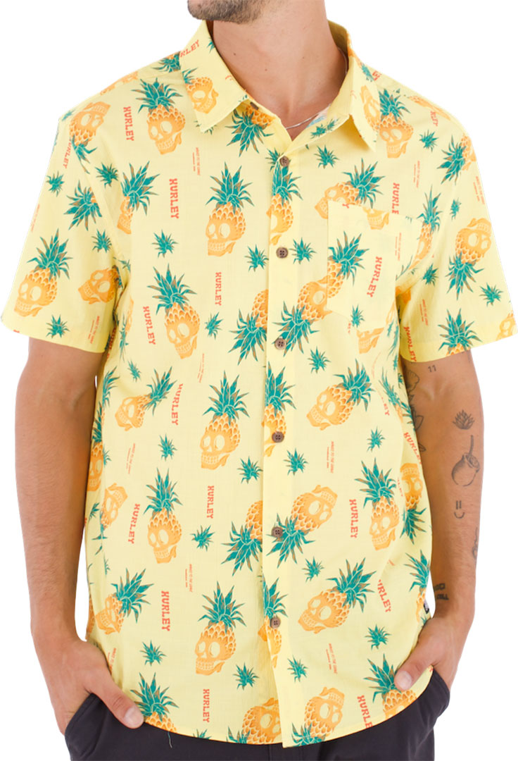 HURLEY PRINTING PRESS PINEAPPLE Hemd 2026 egg shell - M Image