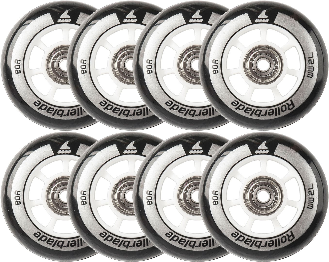 ROLLERBLADE 72mm/80a 8er Pack Rollenset 2026 inkl. SG5 Kugellager Image