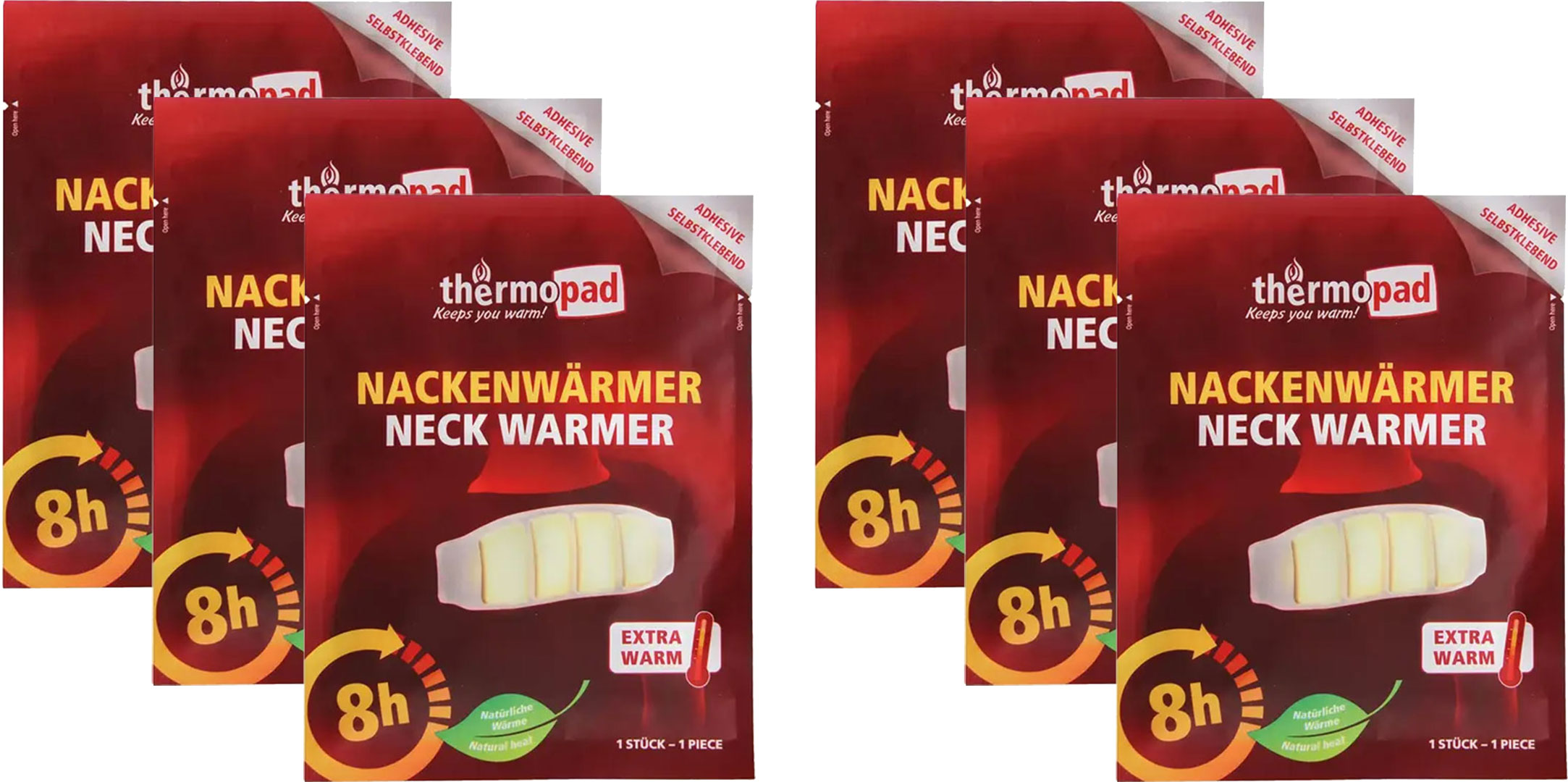THERMOPAD 8h Nackenwärmer 6er-Pack