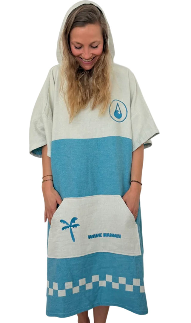 WAVE HAWAII NATURELITE TRAVEL CHECKBOARD Poncho 2026 - L/XL Image