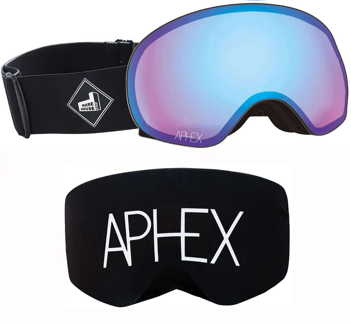 APHEX XPR THE ONE EDITION Magnet Schneebrille 2026 black strap/photochromatic revo blue Image